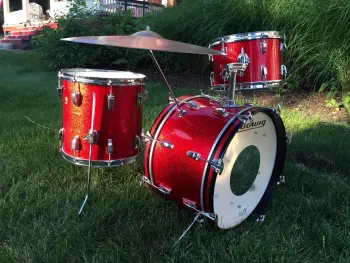 Ludwig New Yorker Downbeat Red Sparkle