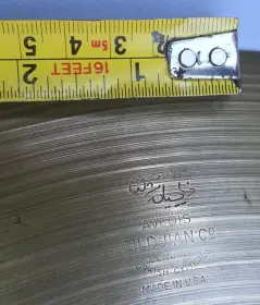 Vintage 18&quot; Zildjian Cymbal 1595gms Help Needed To Date It