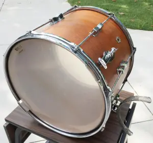 FOR SALE: Beautiful Vintage 1940s Ludwig WFL 12x15 Mahogany Marching Snare