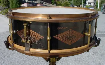 1920s-30s DUPLEX 5 x 14  “ARTIST MODEL” ALL METAL ENGRAVED/GOLD PLATED BLACK ***EL (C