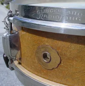 3 rare, un-catalogued slingerland radio king snare drums