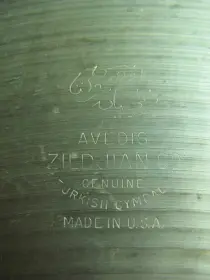 Zildjian 70's-80's Hollow ink logo cymbals