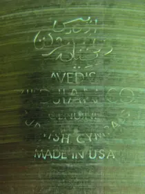 Zildjian 70's-80's Hollow ink logo cymbals