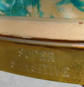 1930-31 LUDWIG &amp; LUDWIG 6.5 x 14 DeLUXE/PEACOCK PEARL SUPER-SENSITIVE MODEL