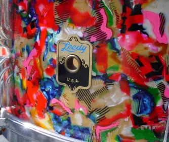 Leedy &amp; geo. Way &quot;hawaiian shirt&quot; snare drums