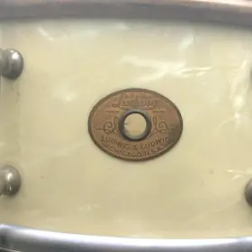 RARE 1935 Ludwig and Ludwig Super-Sensitive model in Avalon Pearl finish