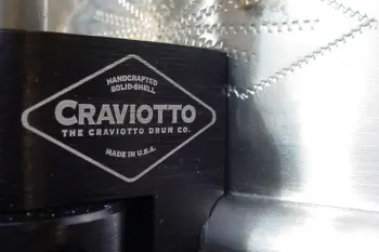 2007 CRAVIOTTO DRUMS USA/AK DRUMS ITALY DIAMOND SERIES NICKEL over BRASS ENGRAVED /GO