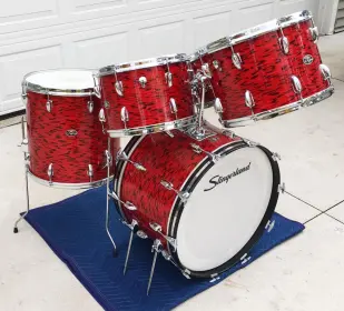 FOR SALE: Vintage Early 1970s Slingerland Avante Outfit 60N in Red Tiger Pearl