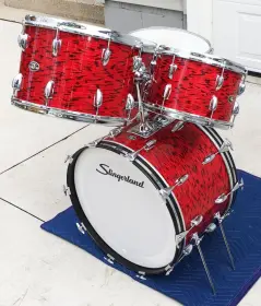 FOR SALE: Vintage Early 1970s Slingerland Avante Outfit 60N in Red Tiger Pearl