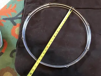 Slingerland 20&quot; Stick-Saver/Jet Outfit Hoop, and Double Tom Mount (mid 60s)