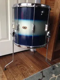 Slingerland 14&quot; Blue/Silver Duco Floor Tom