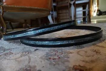 Set of Rogers 22&quot; BD hoops, beautiful Blue Strata! $175