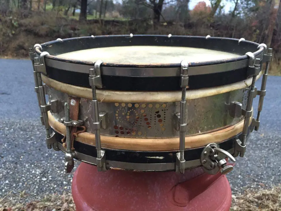 Image: ~Project~ early 1900's C.G. Conn Perforated shell snare drum ...