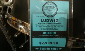 '70 Ludwig Black Panther w/Double 20&quot; Virgin Kicks