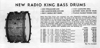Slingerland 1950's 'Small Oval'' Badge Radio King