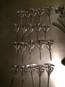 ~Vintage Ludwig Snare and Bass Drum Parts~ lugs, spurs, t's/claws, bowties and more