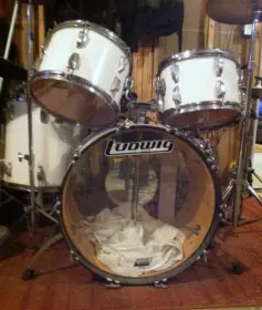 70s Ludwig Big Beat - White Cortex