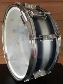 FOR SALE: Vintage Early 1960s Ludwig Pioneer Pre-Serial Snare in Blue/Silver Duco
