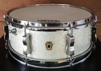 FOR SALE: Vintage 1965 Ludwig Jazz Fest Snare in Silver Sparkle