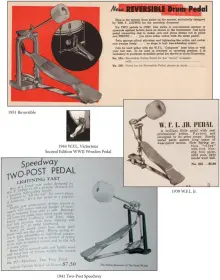 Vintage Bass Drum Pedals