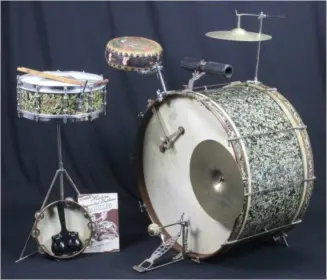 original bass drum/cym attachment technique