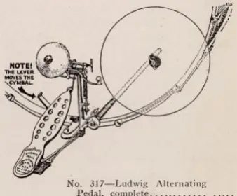 original bass drum/cym attachment technique