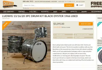 Ludwig Classic configuration 20&quot;-12&quot;-16&quot;