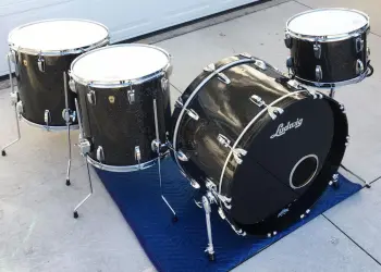 FOR SALE: Custom Order 2015 Ludwig Legacy Maple Drums in Black Glass Glitter - WOW!
