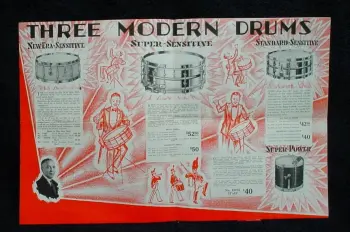 [B]1929-30 LUDWIG &amp; LUDWIG 6.5 x 14 NOB STANDARD-SENSITIVE MODEL[/B]