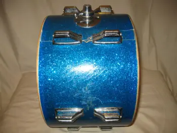 Rogers Holiday blue sparkle kick &amp; mounted tom