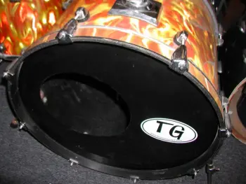 orange flame ? Premier drum kit
