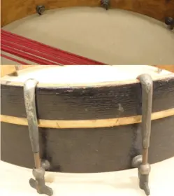 Cleaning up the shell of a 1908 Lyon Healy Single Head Snare
