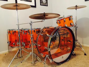 Ludwig Vistalite - Bonham Reissue in Amber