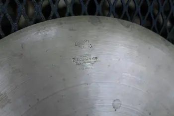 Vintage 1940s A Zildjian 13&quot; Trans Stamp Hi-Hat Cymbals - Paper Thin