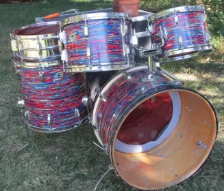 Got A Psychedelic Red Ludwig set yesterday