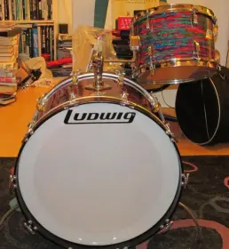 Got A Psychedelic Red Ludwig set yesterday