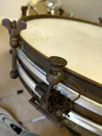 Uknown 15&quot; x 2.5&quot; Brass/Copper Single-Tension marching snare