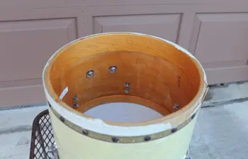 Vintage 1938 Ludwig 13x9" "Tunable Tom-Tom" Drum - White Marine Pearl