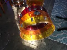 Ludwig Vistalite Tequila Sunrise Drum Set 70's