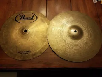 Ordered set of hi-hats - I think one is a Vintage Zildjian