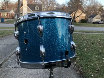 1985-1962 13x9 Slingerland Blue Sparkle Tom