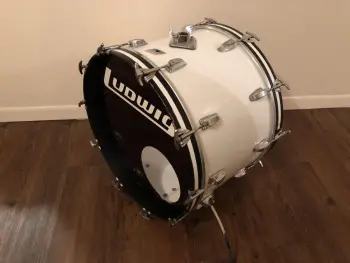 Ludwig Vistalite 14x22&quot; White bass drum