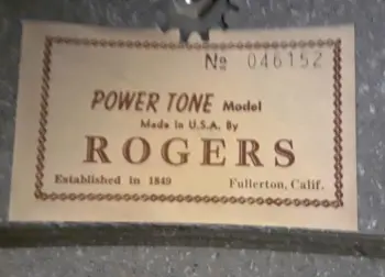 roger Powertone drums.