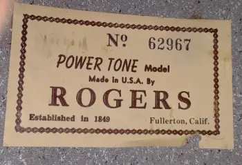 roger Powertone drums.