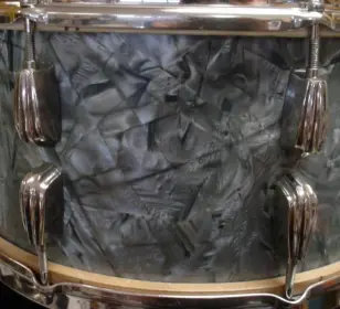 1947-49 SLINGERLAND 7 x 14 *BLUE DIAMOND PEARL RADIO KING MODEL