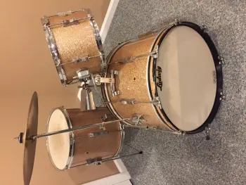 Vintage 60's Ludwig Champagne Sparkle Drum Set- Local Pickup Only! (So Jersey/Phila)