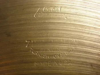 For Sale: Vintage Avedis Zildjian 15&quot; Trans Stamp hats