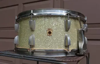 1948-52 WFL Silver Sparkle Ray McKinley Model Snare Drum 6.5x14&quot;