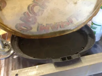Salvaging a calf head for display