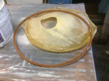 Salvaging a calf head for display